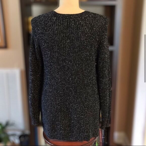 Studio Works 2X Black & Silver Long Sweater - Picture 2 of 6